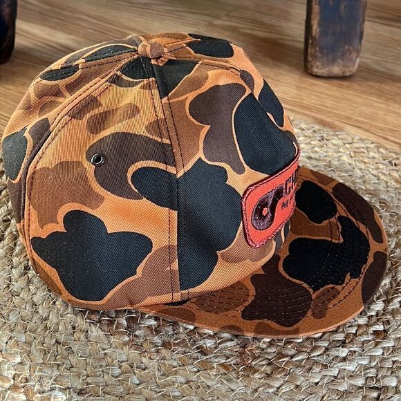 𝅺Vintage Camouflage Champion Motor Graders SnapBack Hat - Picture 4 of 11